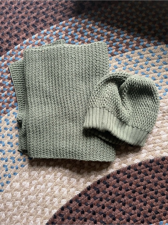 Pact Organic Accessories - Pact cotton knit beanie and scarf set - waffle knit
